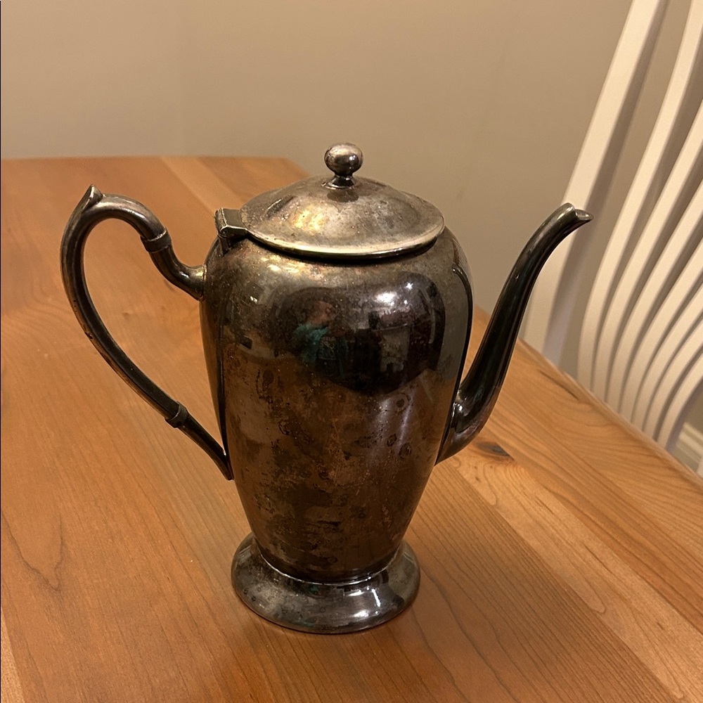 Academy Silver on Copper Teapot 8.25”